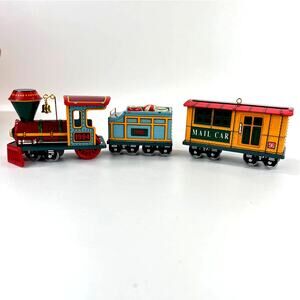 Hallmark Keepsake Ornaments Yuletide Central Collectors Series 1,2,3